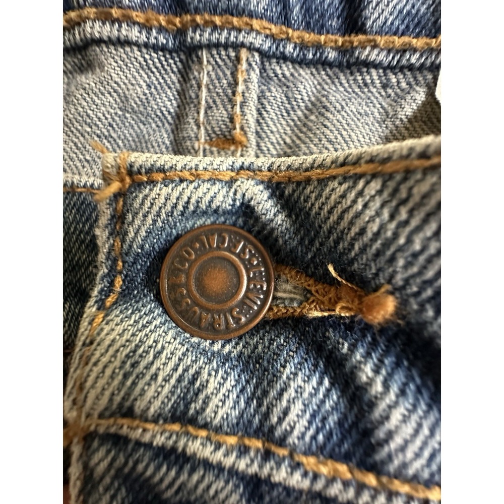 VTG 1997 Levi's 505 Regular Fit Jeans Mens 42x32 (40x30.5) Medium Wash Denim 90s - Picture 8 of 14